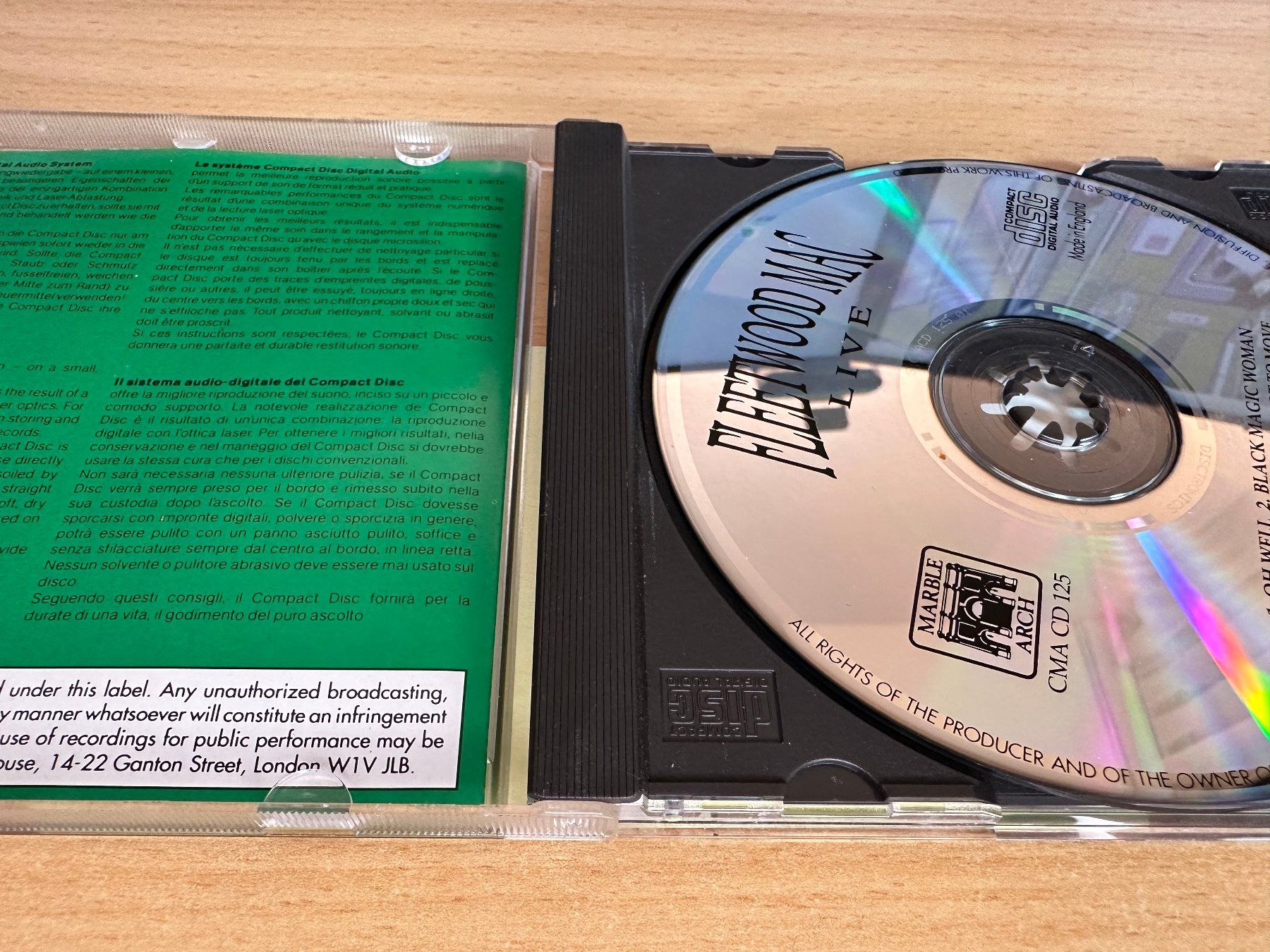 CDs: Fleetwood Mac – Live – Gebraucht aus Rikon im Tösstal von Alpenmutz 2