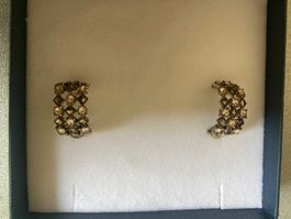Ohrringen Silver mit weisse Topas