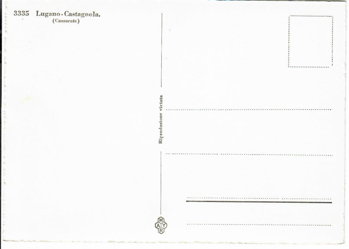 Cartoline postali: Lugano - Castagnola – Usato da Hochdorf venduto da Ziegel-16 1