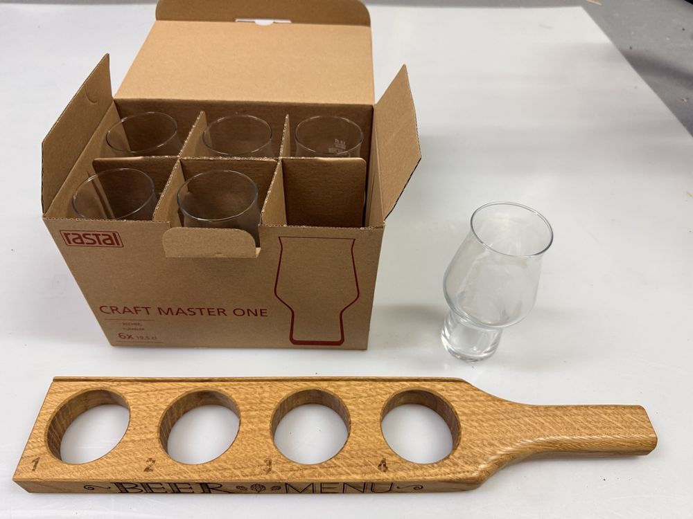Lot de 6 verres à bière Rastal Craft Master One + plateau (Neu und ...