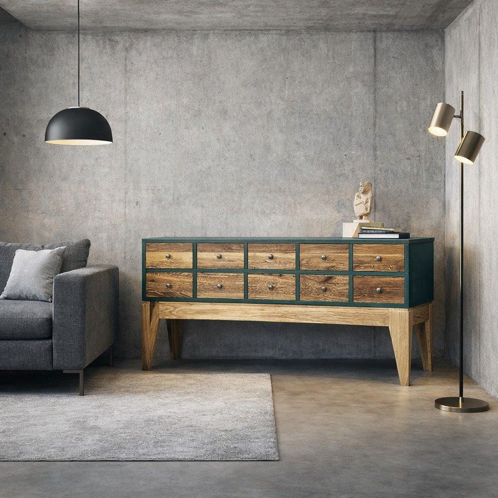 Cassettiere: Kommode MDF und Eiche – Nuovo (secondo la descrizione) da Reinach BL venduto da factory-shops 1