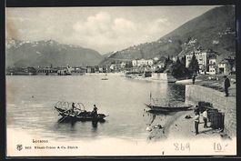 Locarno, Uferpartie mit kleinen Fischerb