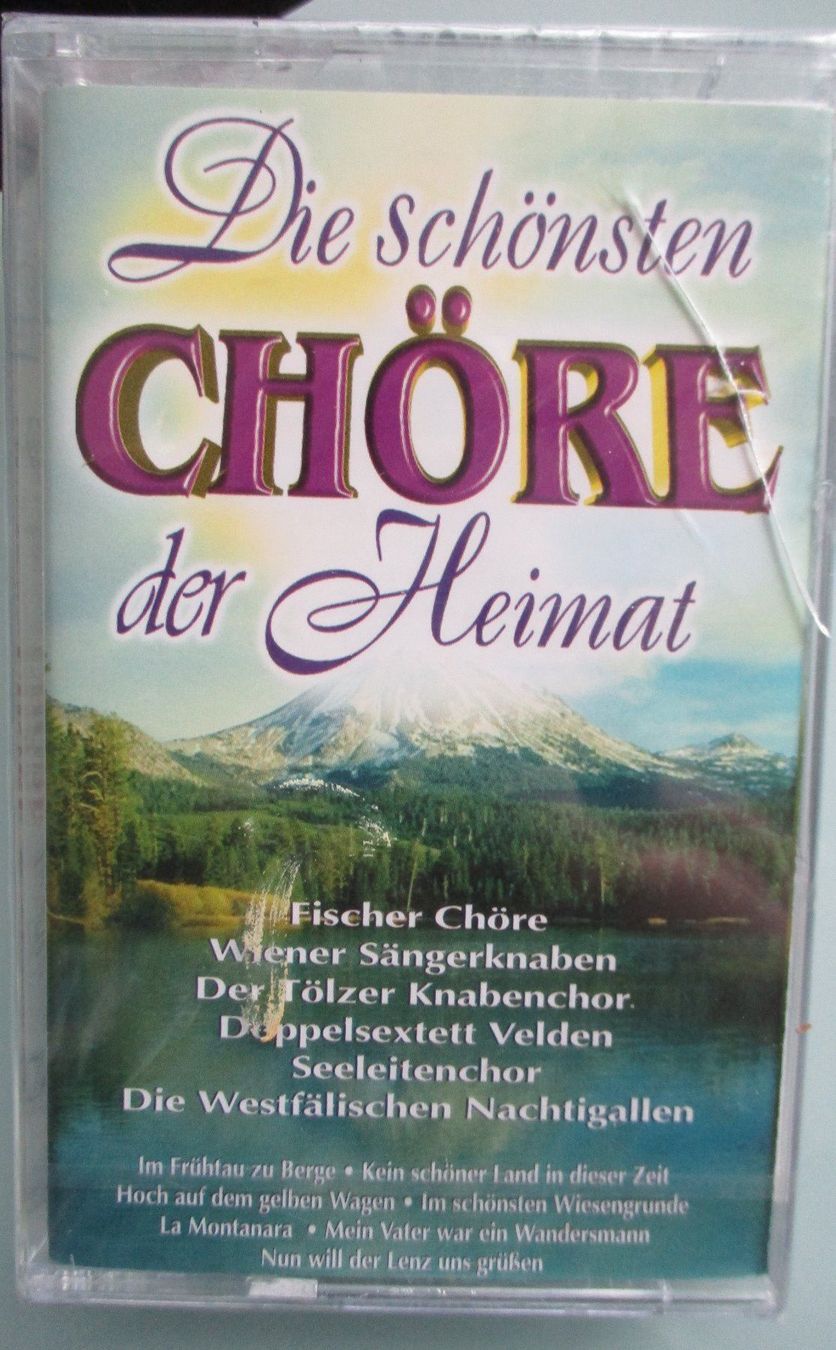 Musicassette: Die schönsten Chöre der Heimat / MC / Kassette – Nuovo e nell'imballaggio originale da Flumenthal venduto da novbra