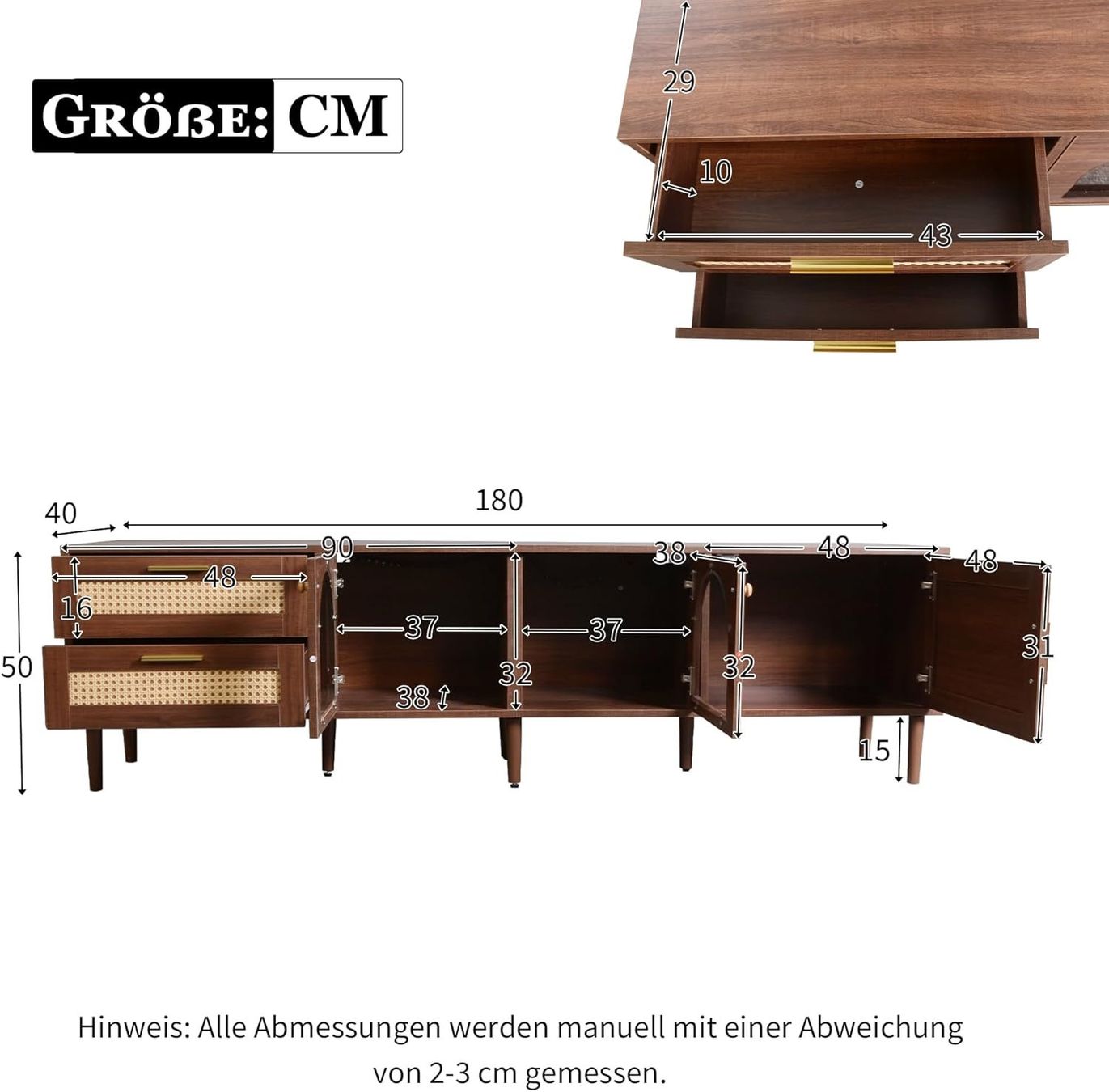 Mobili TV: Lowboard, Fernsehschrank – Nuovo (secondo la descrizione) da Sins venduto da Taschending 4