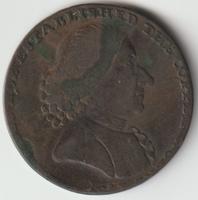1790 Antik Copper Token Münze England Selten