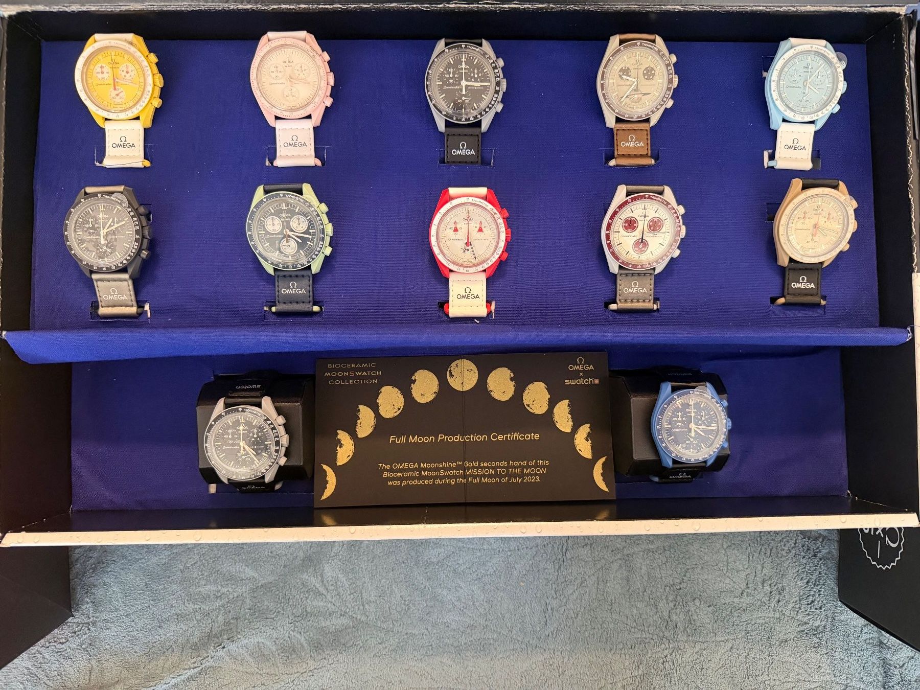 Swatch Orologi: Full set MoonSwatch  Omega × Swatch Bioceramic Speedmaster – Nuovo e nell'imballaggio originale da Müntschemier venduto da meh_g8bh 1