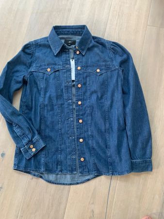 Jeansbluse , Jeanshemd 7 For All Mankind Damen Grösse XS neu
