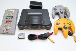 N64 Konsole mit Spielen