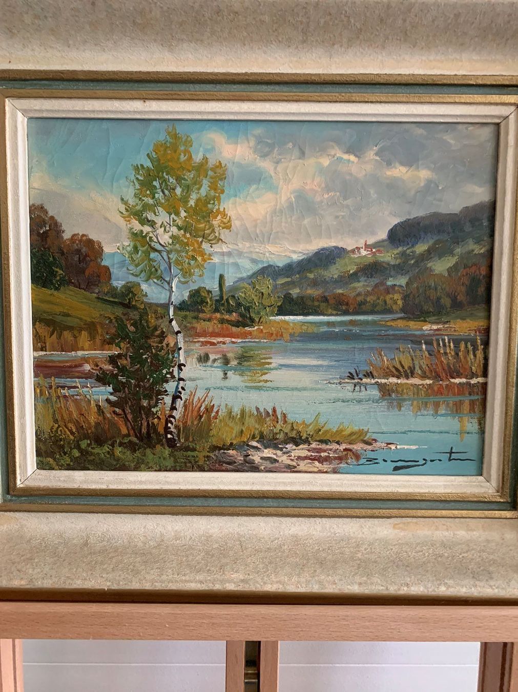 Tableaux: Baumgartner ,Orig.Landschaftsgemälde – D'occasion à Biel/Bienne par Katja01112 2