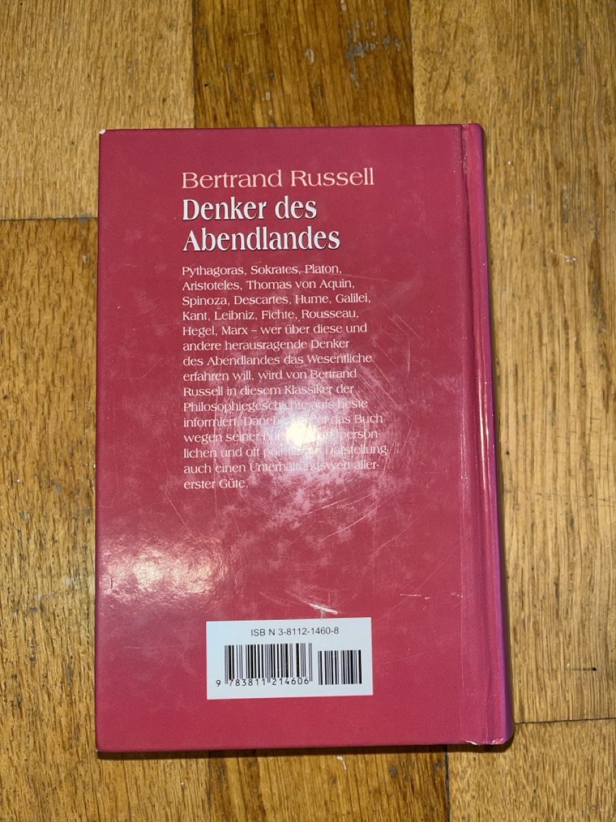 Libri: Bertrand Russell - Denker des Abendlandes – Usato da Basel venduto da Buechermensch 1