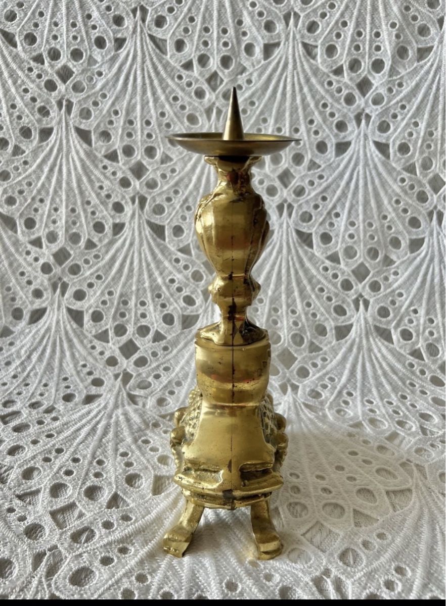 Kerzenständer: Messing Kerzenständer 6cm Dm Barock Stil 1200 Gram – Gebraucht aus Frenkendorf von Only1 1