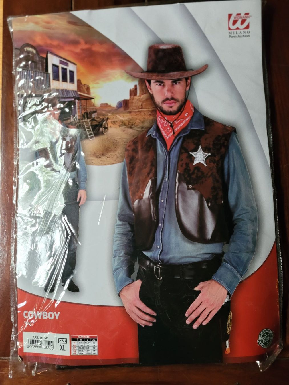 Costumi: *** Coole Cowboy-Weste *** – Nuovo e nell'imballaggio originale da Bannwil venduto da Turtle10 1