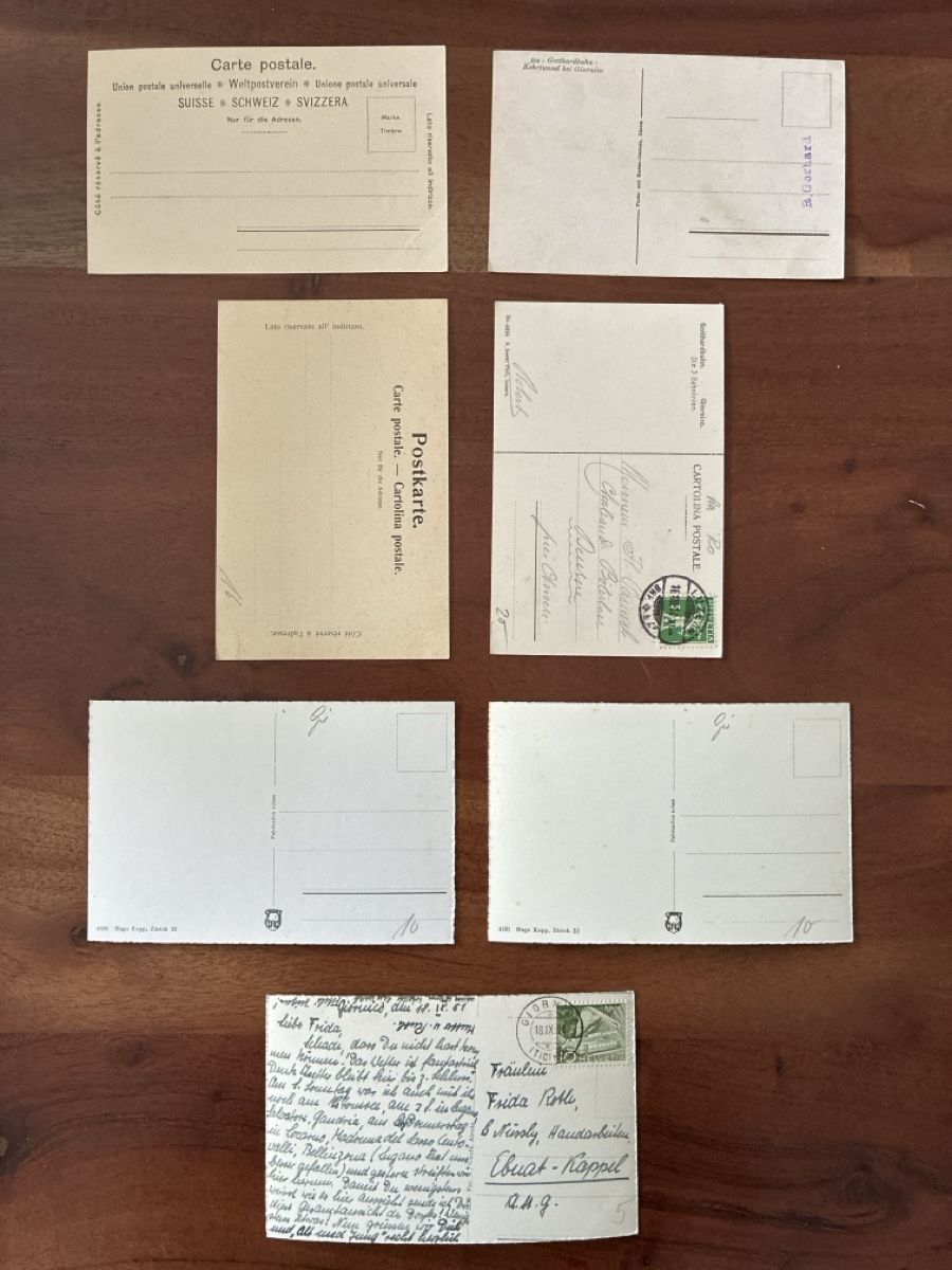 Cartoline postali: 12 Ansichtskarten Schweiz von Giornico TI – Usato da Oftringen venduto da Cla.vD.74 1