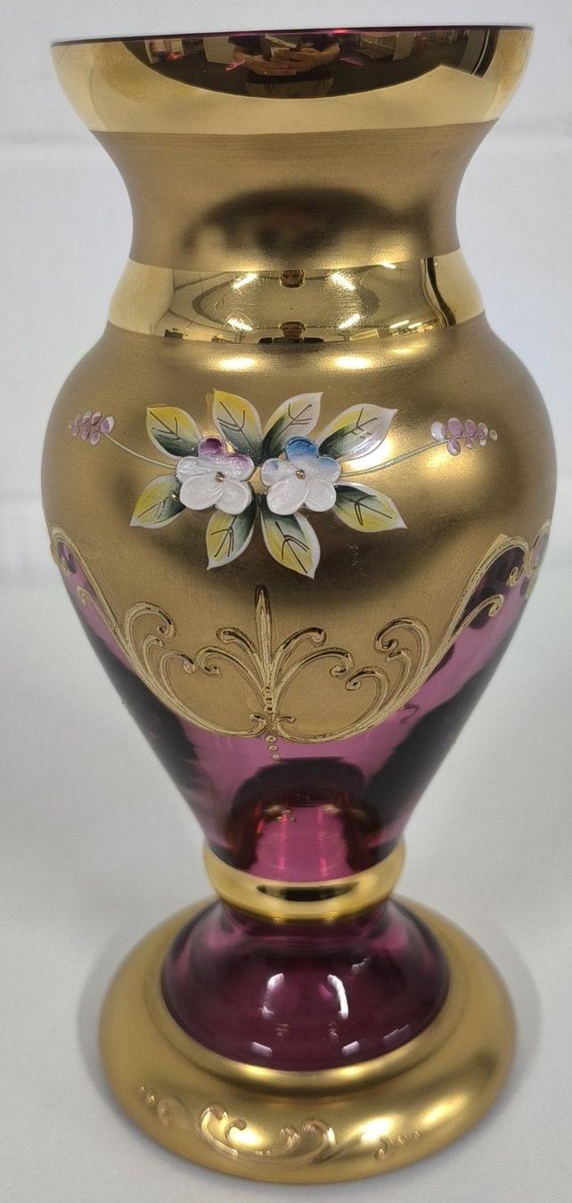 Vasen & Gefässe: Klassische böhmische Kunstglas-Vase – Gebraucht aus Rüti ZH von Restwert_Rueti_ZH 1