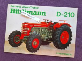 Hürlimann Traktor D 210 A mit ZF Allrad  Prospekt, Top Kopie