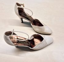 BALLY SUISSE PUMPS 36 LEDER CREME SCHUHE TOP ZU KLEID ANZUG