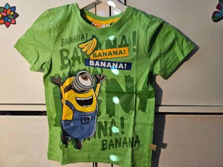 Kinder T-shirt Minions Banana Gr. 116 (Letzte Chance)