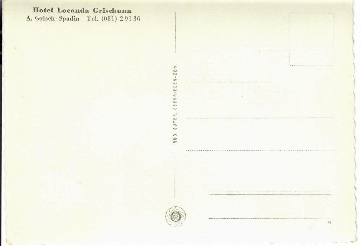 Cartes postales: Grischuna – D'occasion à Hochdorf par Ziegel-16 1