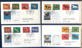 1966 - 1969 - BRD 4 FDC Ballonpost / Bonn - Uster