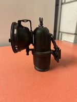 Antike Karbidlampe für Ordonnanzfahrrad,Decker Neuenburg.