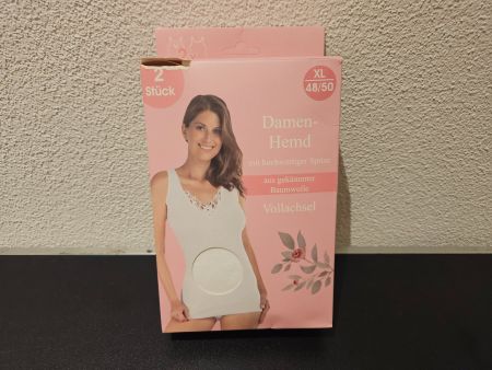 Neu - Damen-Hemd weiss 2 Stk  48/50 (Verp. Beschädigt)