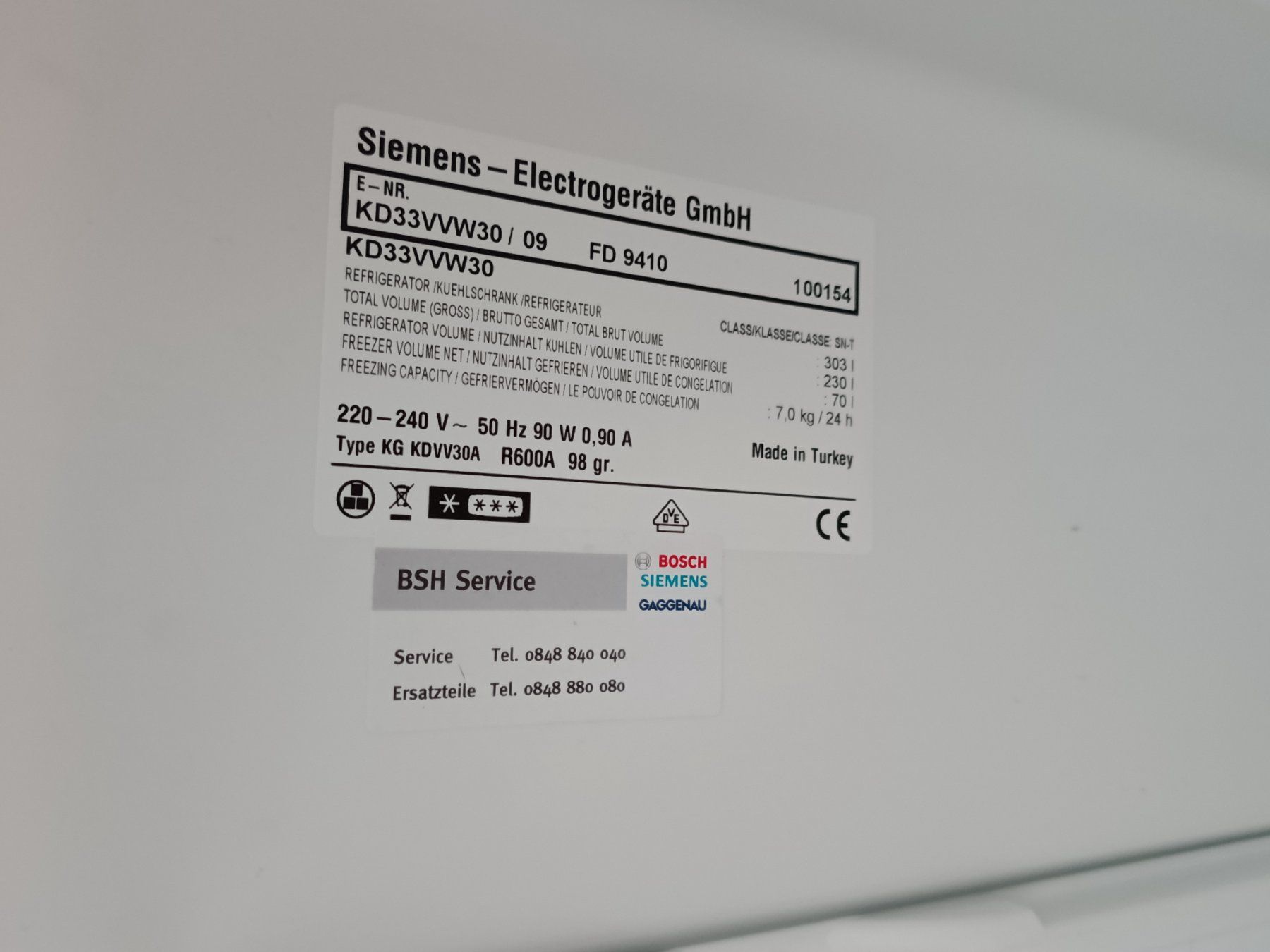 Siemens Frigoriferi: Kühlschrank mit Gefrierfach Siemens – Usato da Vilters venduto da son_klein 9