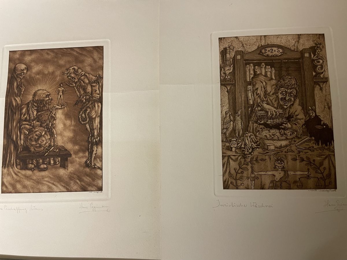 Posters & Illustrations: Hans Eggimann, 4 Radierungen – D'occasion à Hindelbank par chinok01