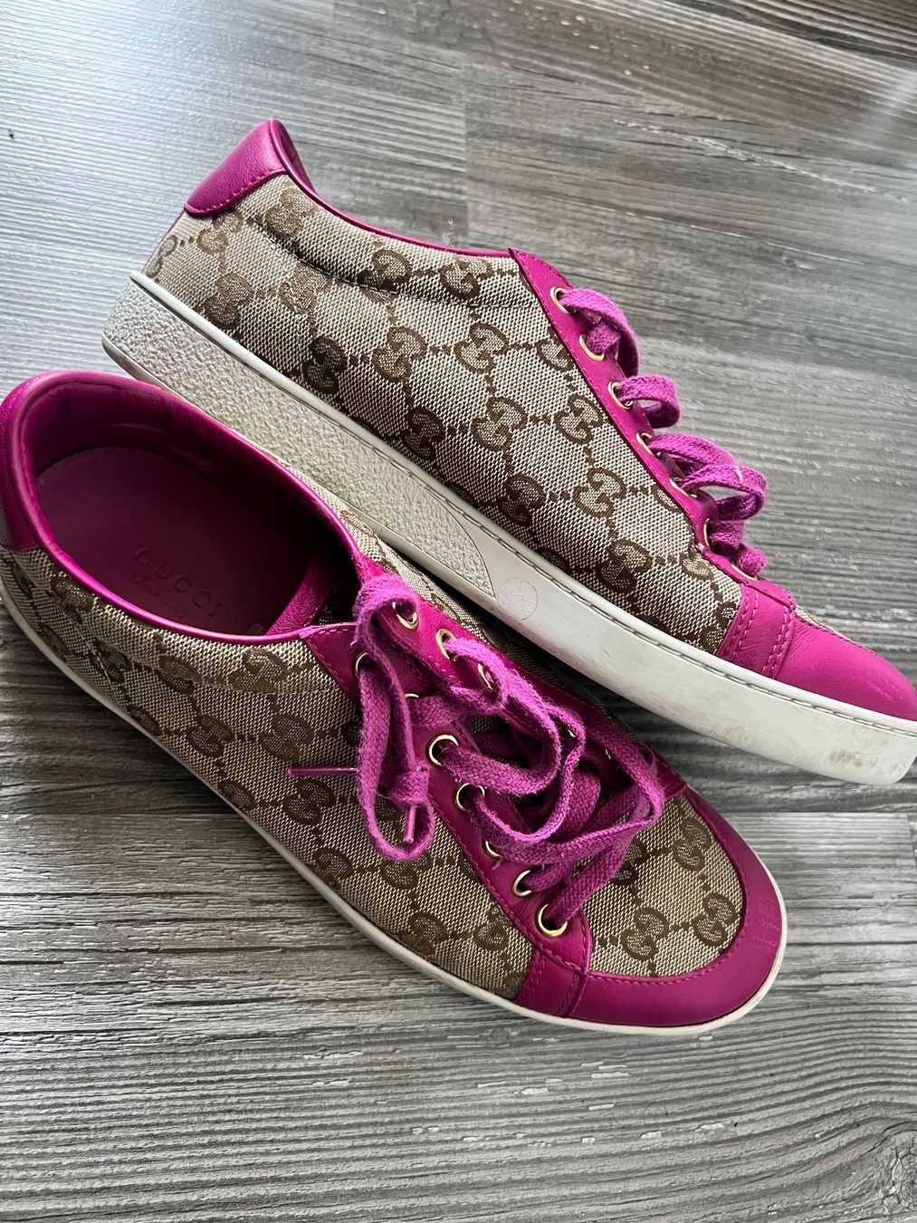 Gucci Scarpe da donna: Baskets GUCCI Brooklyn rose taille 38.5 – Usato da Monthey venduto da Joseph-29 4