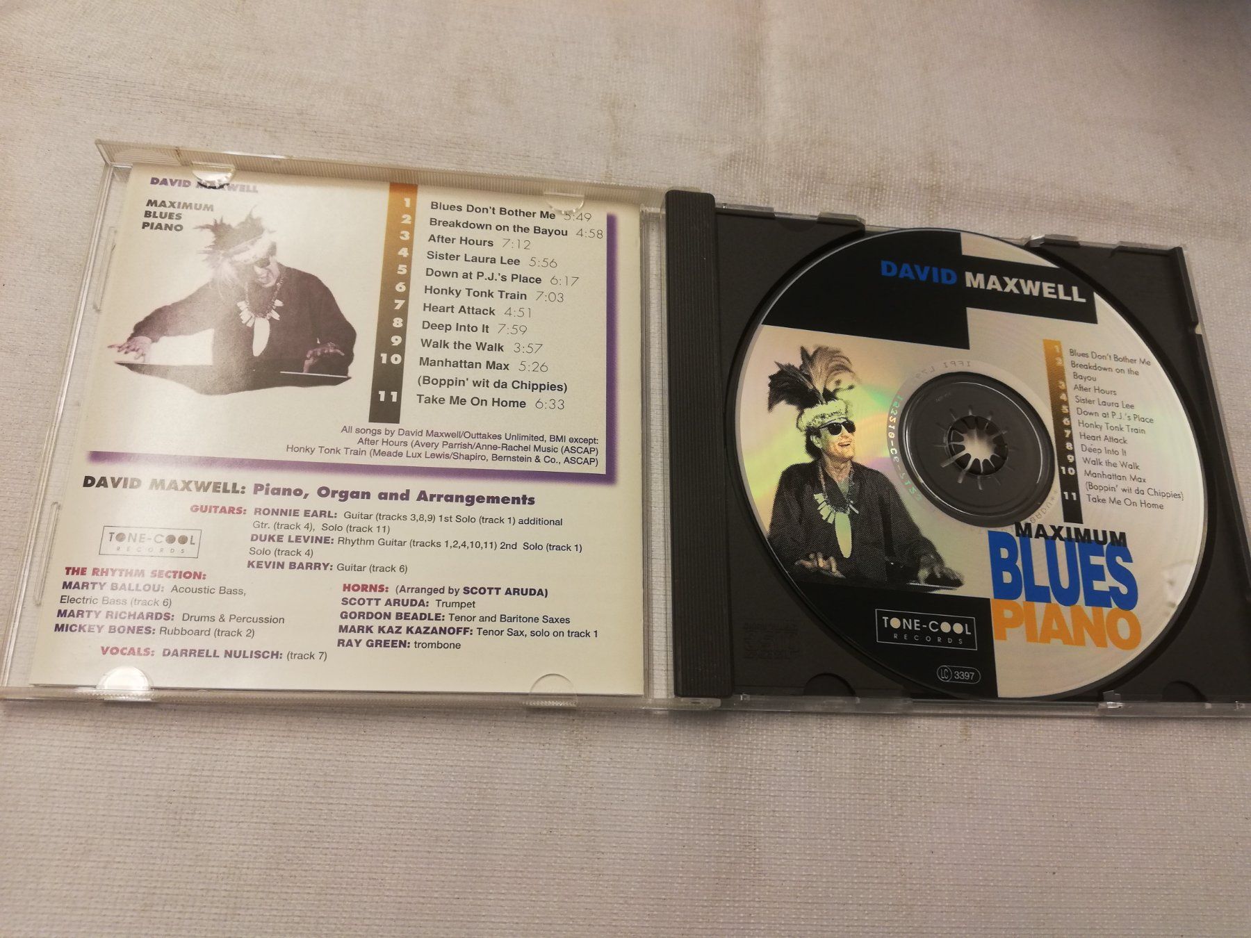 CDs: DAVID MAXWELL - MAXIMUM BLUES PIANO – D'occasion à Bern par Vinylsound.ch 2