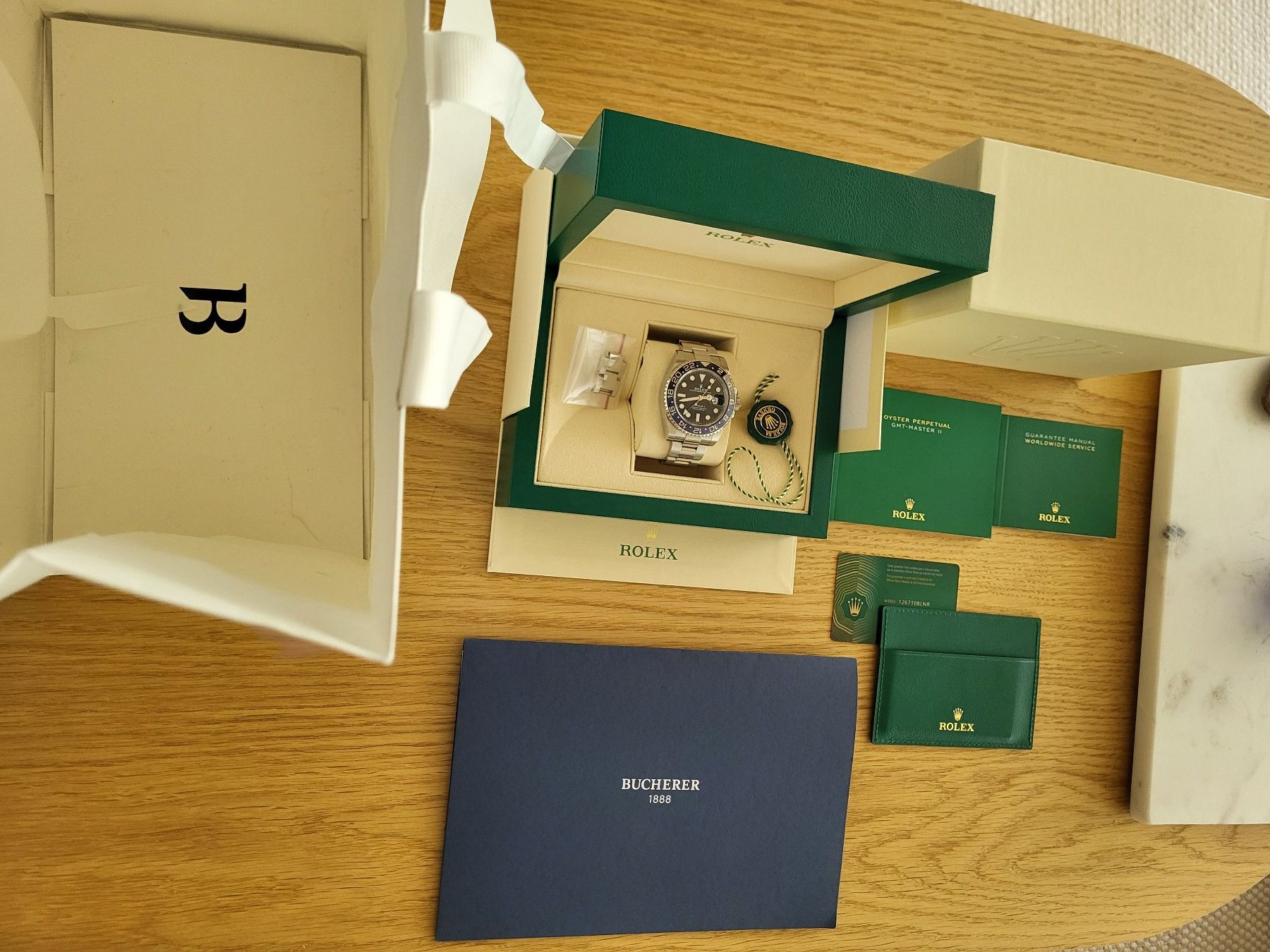 Rolex Orologi: Rolex GMT-Master II 126710BLNR Batman / Full Set / Bucherer – Usato da Dübendorf venduto da fgw85 5