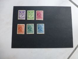 Liechtenstein 1917, Nr. 4-9, Postfrisch mit Falz