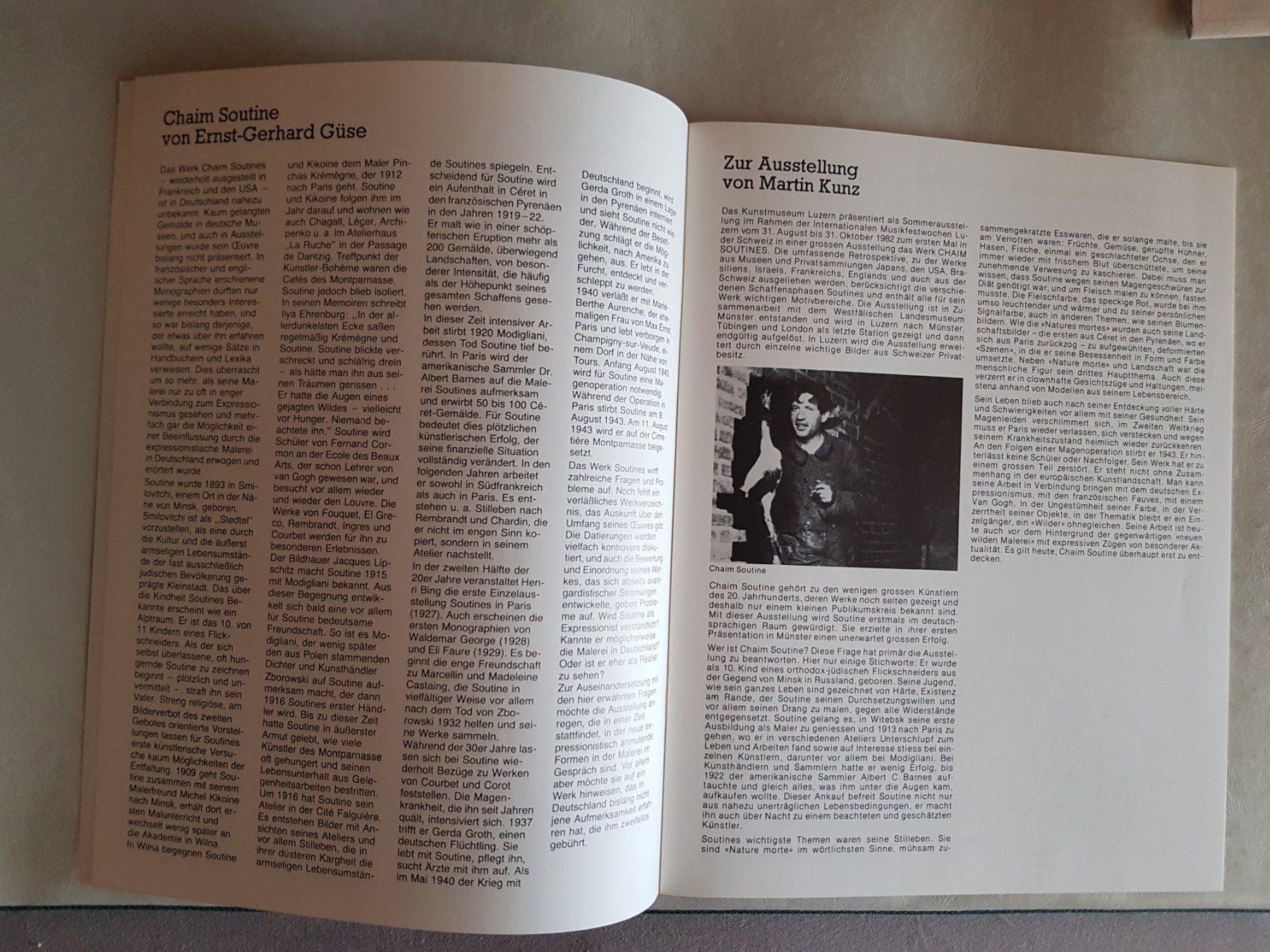 Libri: Chaim Soutine Kunstmuseum Luzern 1982 Katalogheft – Usato da Walterswil BE venduto da Lonitti 4
