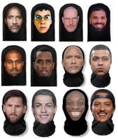 Lustige Gesichtsmasken, Karneval, Halloween, Fasnacht