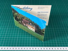 Hasliberg, Hotel Gletscherblick, alte faltbare Werbekarte