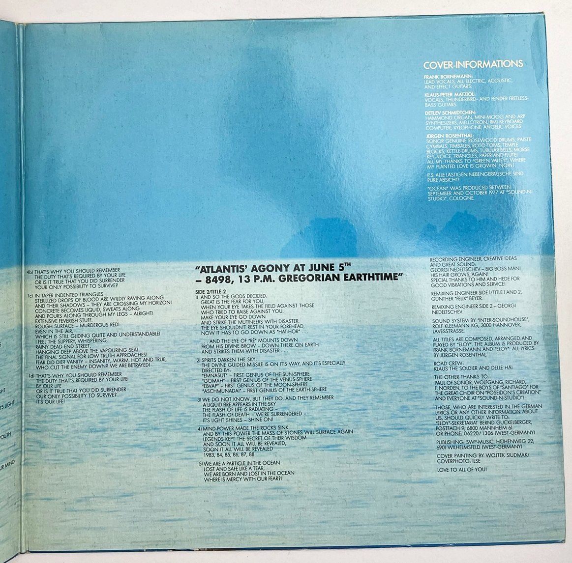 Dischi in vinile: LP: ELOY - Ocean – Usato da Frenkendorf venduto da Yard-Sale-2000 2