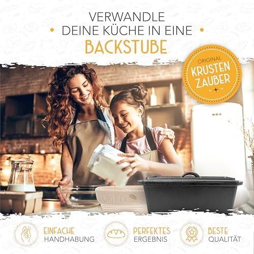 Backformen: Brotbackform Deckel Gärkorb 28cm Backform Gusseisen Brotform – Neu und originalverpackt aus Hundwil von pak_7zvn 2
