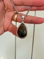 Collier labradorite naturelle goutte 💧...