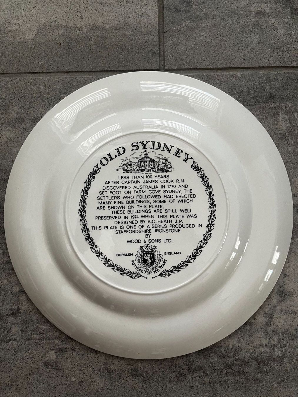 Teller: Souvenir plate - Old Sydney, 1974 – Gebraucht aus Lausanne von Kinga_Shopaholic 4