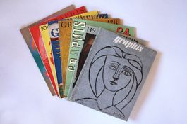 8 Graphis Int. Zeitschriften, mit 2 Picasso Spezialausgaben.