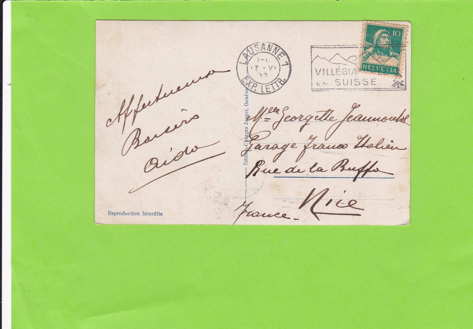Cartoline postali: Lausanne-Pont – Usato da St. Peterzell venduto da neckertal 1