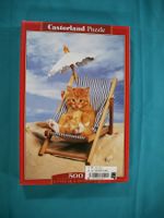 500 Teile Puzzle "Kätzchen im Liegestuhl" Neu und OVP