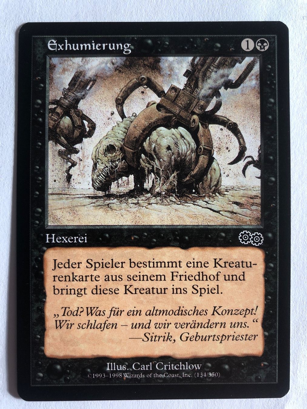 Magic The Gathering Carte collezionabili: MTG - Exhumierung – Usato da Basel venduto da Melchior5