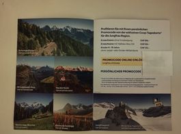 Code promo carte journalière Région Jungfrau Coop flyer en F