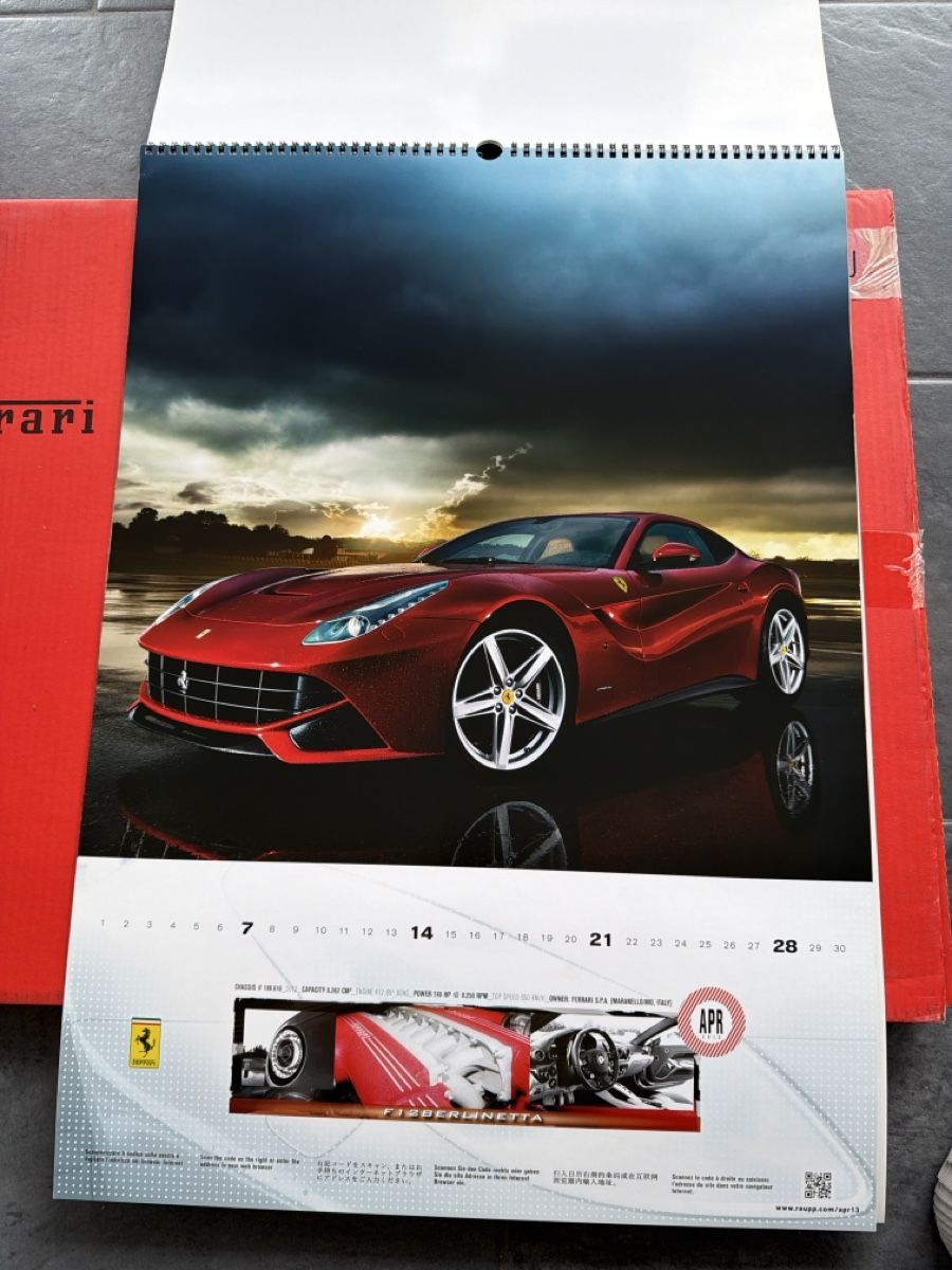 Ferrari Kalender: Original Ferrari Kalender 2013 – Gebraucht aus Wolfwil von Rolex1 4