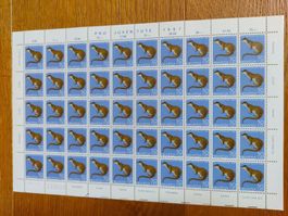 Postfrisch, gültige Schweizer Frankatur Briefmarkenbogen
