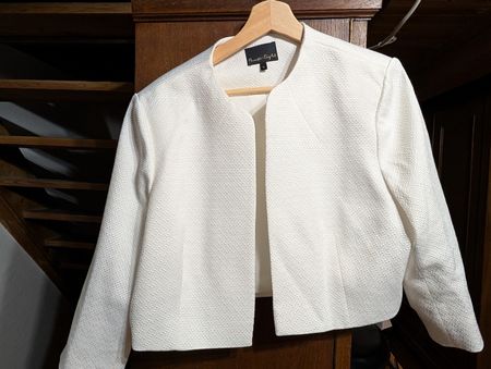 Phase Eight Damen Jacke Weiss Grösse UK 18 guter Zustand