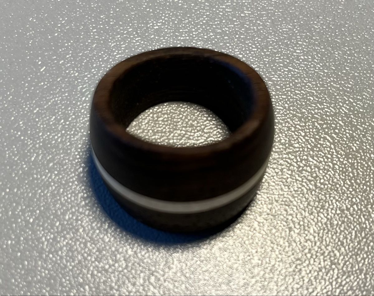 Ringe: Holzring mit Silberinlay, Gr. 54 – Gebraucht aus Wittinsburg von Bumblebee123 3