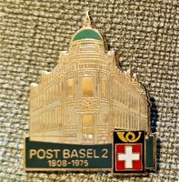 L182 Goldiger Pin PTT Post Basel 2 1908 - 1975   Nr. 638