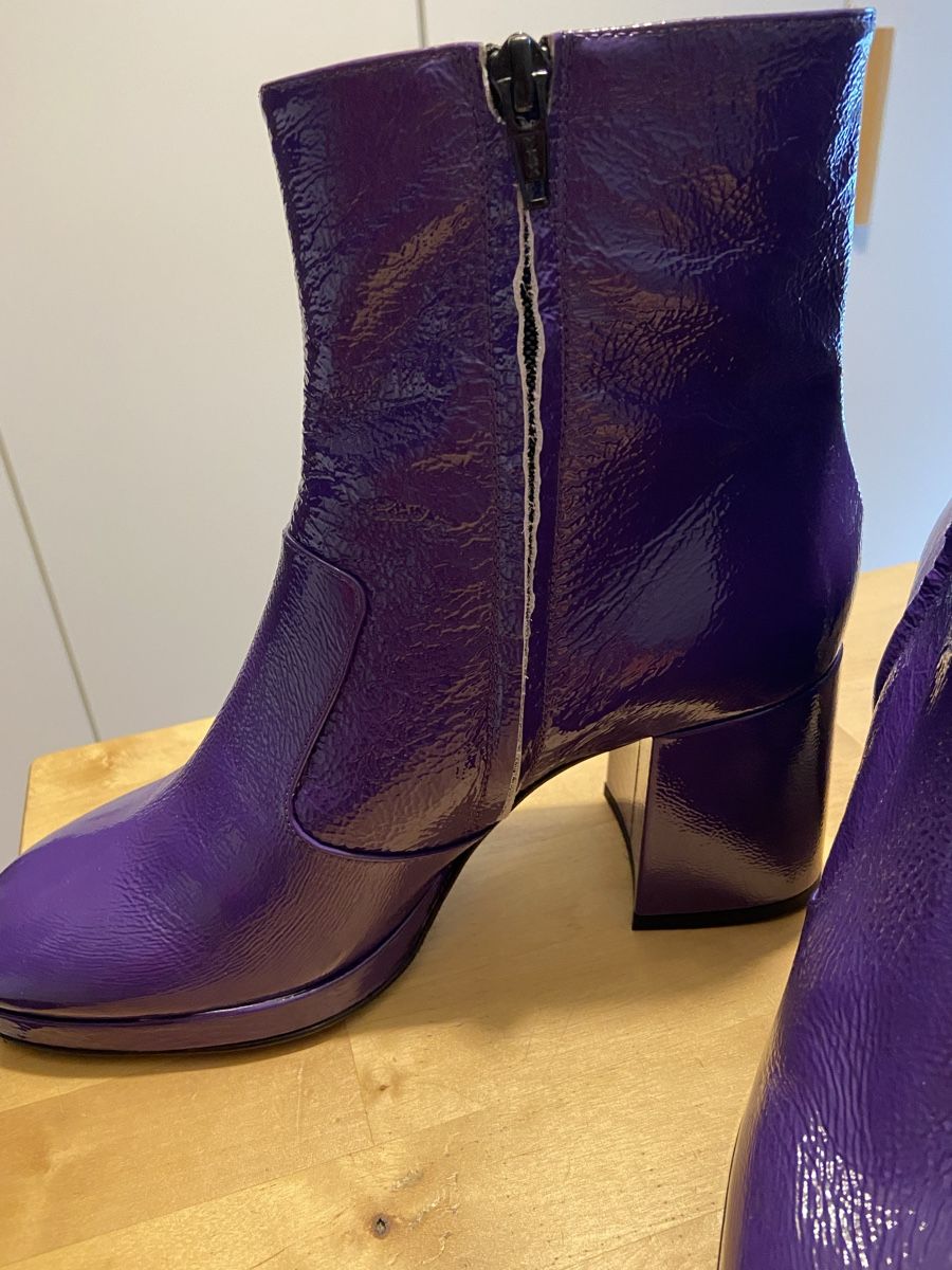 Scarpe da donna: Violette Lackstiefeletten – Nuovo (secondo la descrizione) da Binningen venduto da Dodo21 3