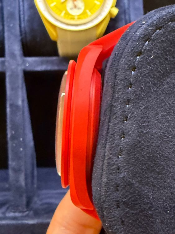 Swatch Orologi: Omega x Swatch Moonswatch Mission to Mars mit Armband! – Usato da Kloten venduto da Nalhza 3